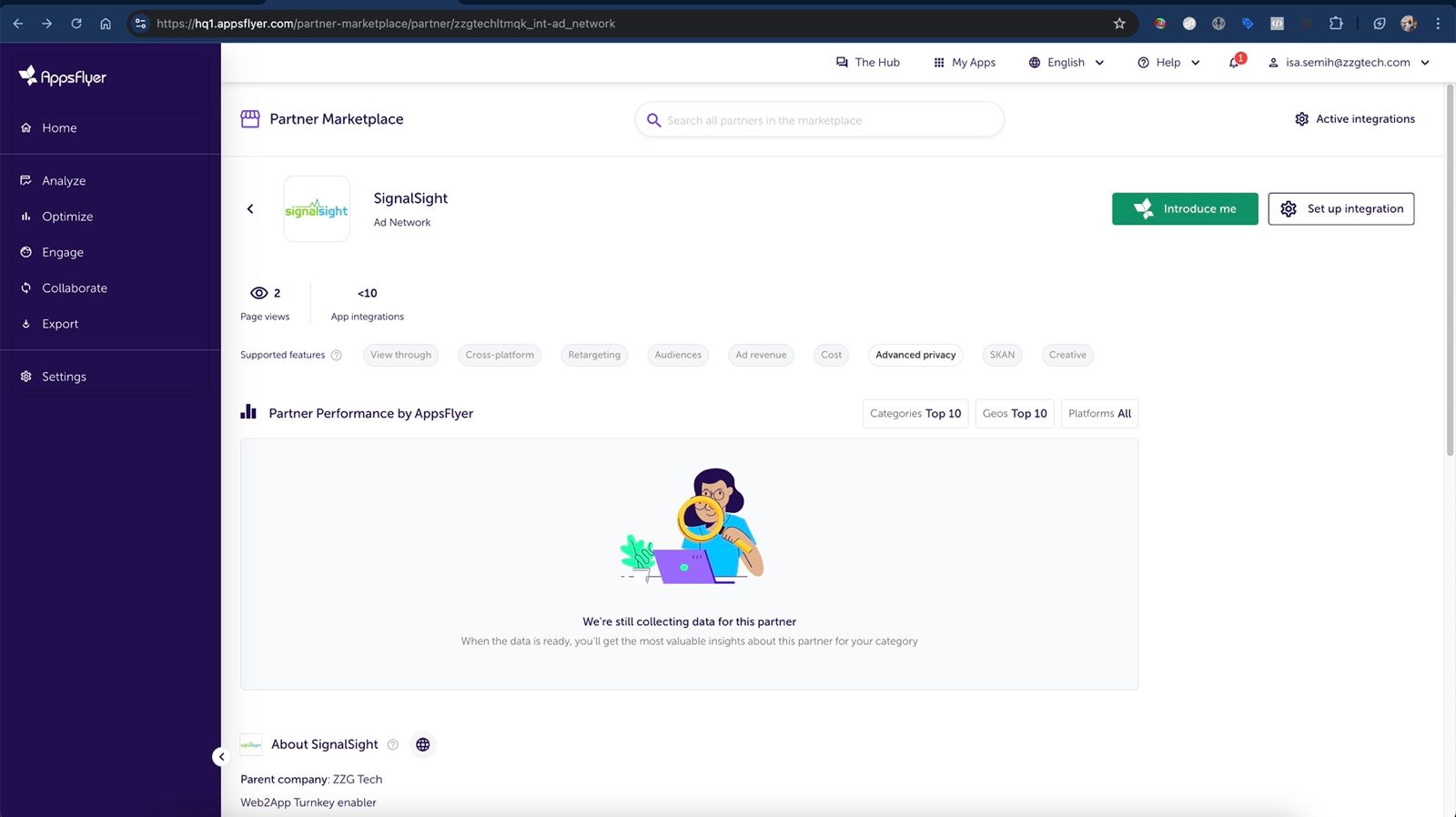 AppsFlyer tracker source — step 1