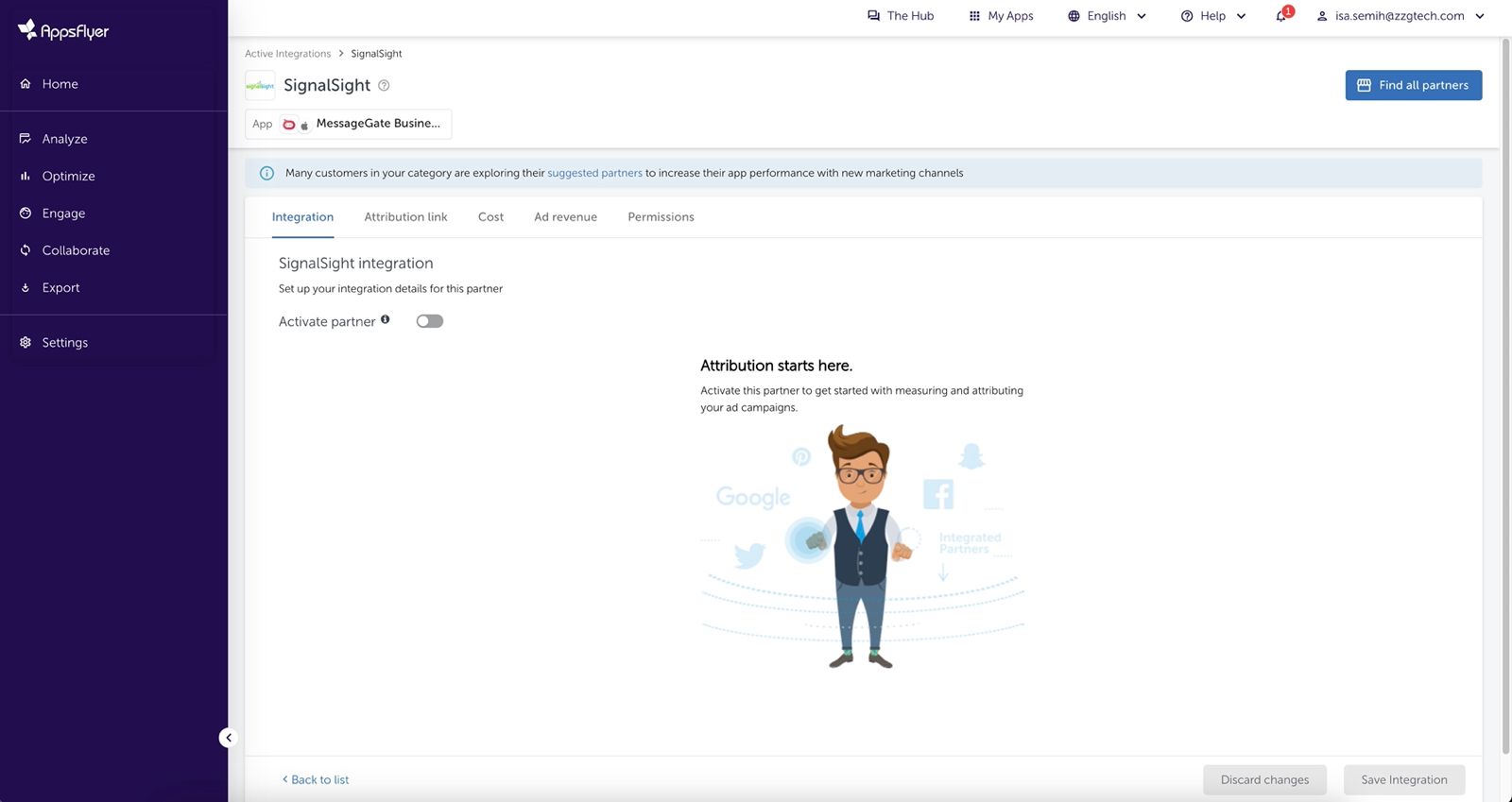 AppsFlyer tracker source — step 2