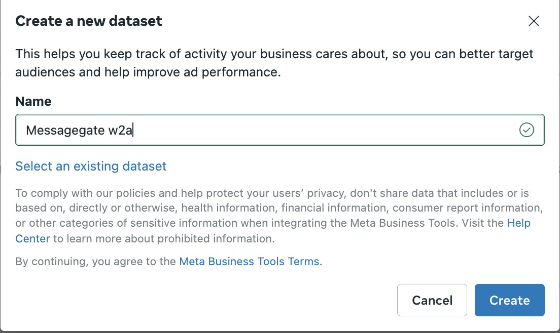 Create a Web Pixel in Meta Event Manager — step 3